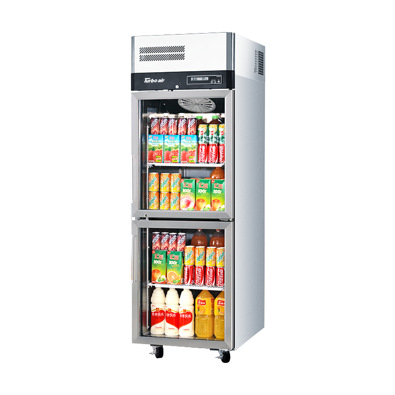 Turbo Air 2 Half Glass Door Upright Display Fridge 572L KR25-2G-N - Whisk Hospitality - KR25-2G-N