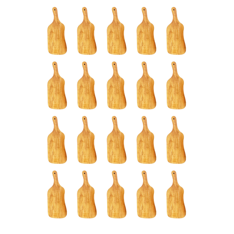 20 x Kidney Bean Shaped Serving Board (40 x 16cm inc. handle) - Whisk Hospitality - BT-WCB025-20PK