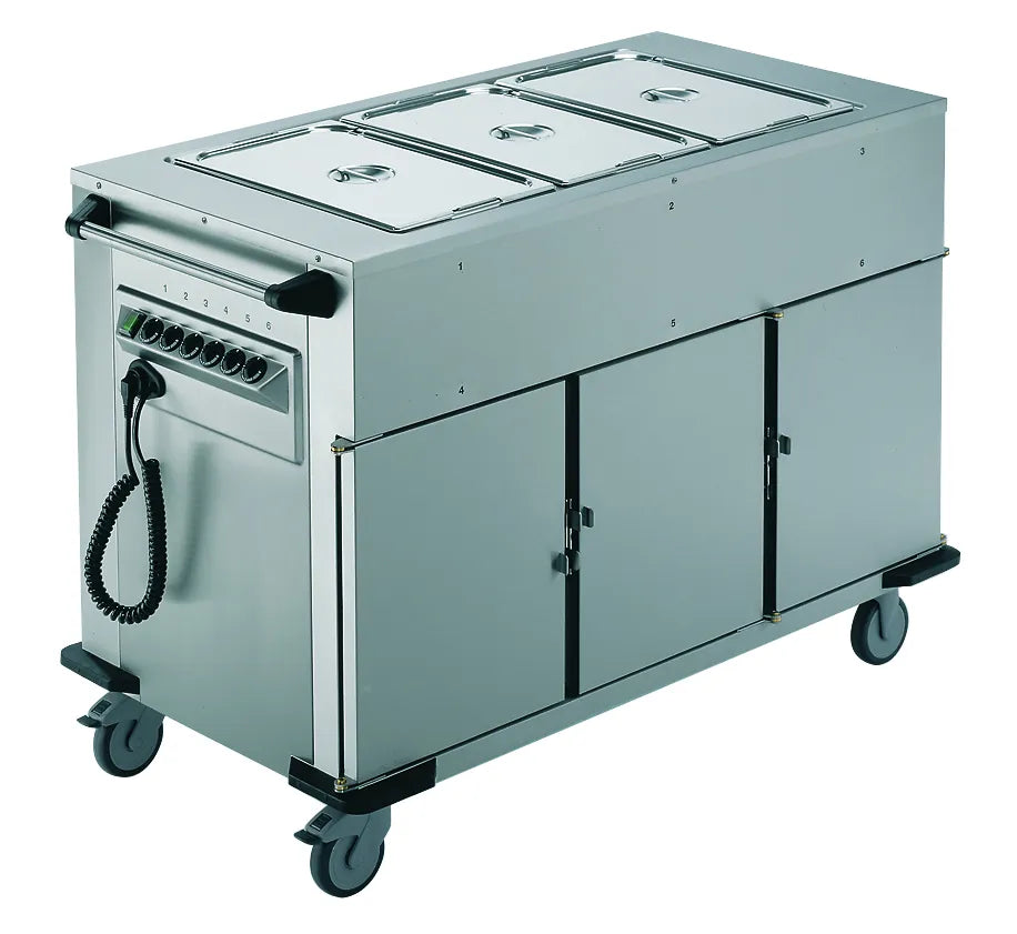 Rieber Norm Iii 3 Bain Marie Top 3 X Heated Cabinets Mobile Food Transport Trolley