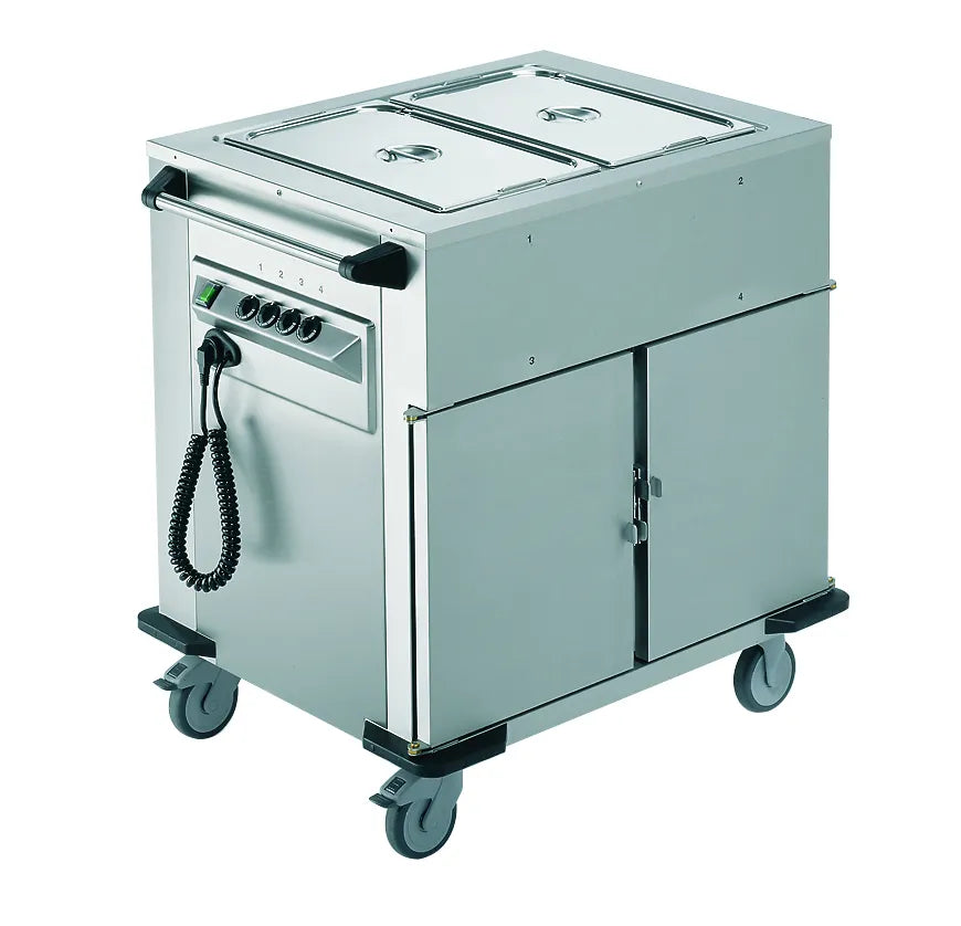 Rieber Norm Ii 2 Bain Marie Top 2 X Heated Cabinets Mobile Food Transport Trolley