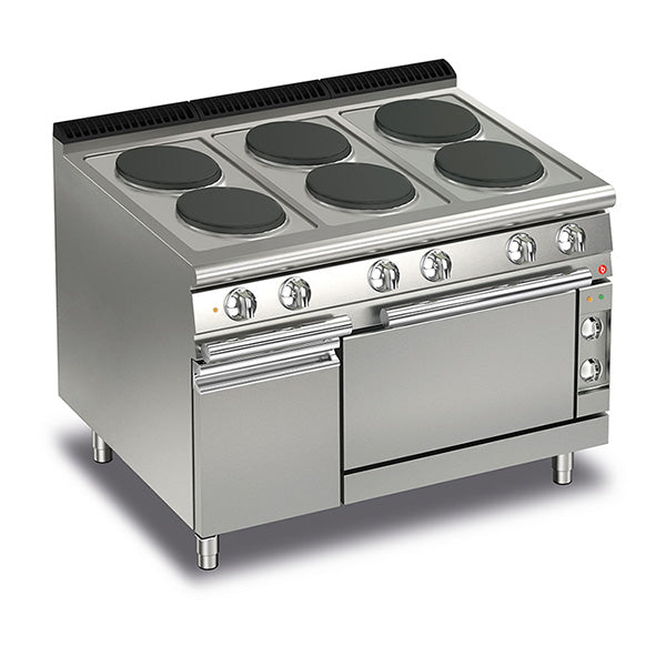 Baron 6 Burner Electric Cook Top With Electric Oven