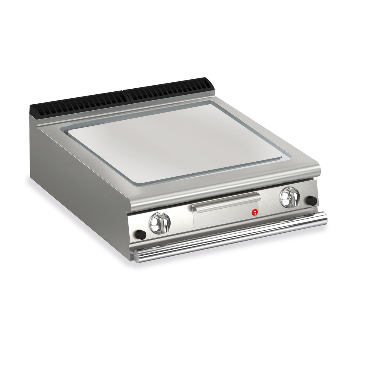 BARON 2 Burner Gas Fry Top With Smooth Mild Steel Plate
