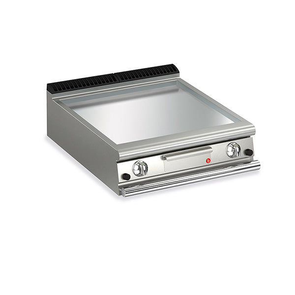 Baron 2 Burner Gas Fry Top With Smooth Chrome Plate And Thermostat Control