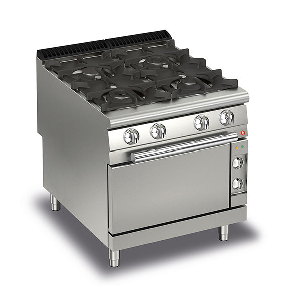 BARON 4 Burner Gas Cook Top With Electric Oven