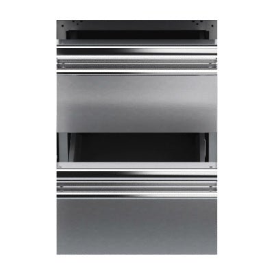 BARON Stainless Steel Drawers Kit for Cabinets. 2/1GN, 150H. Includes Fittings (M80).
