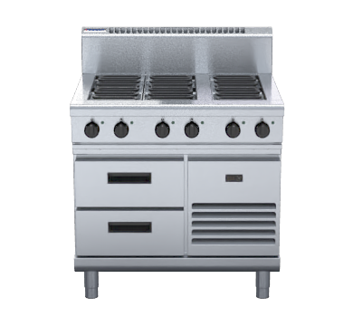 Waldorf 800 Series Rn8600E Rb 900Mm Electric Cooktop Refrigerated Base