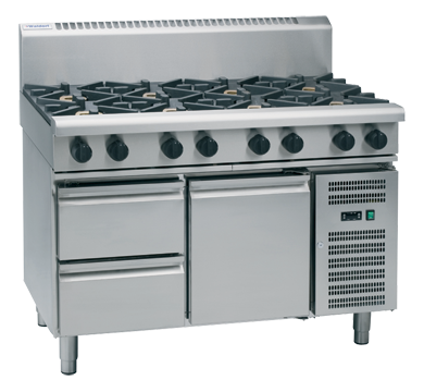 Waldorf 800 Series Rn8806G Rb 1200Mm Gas Cooktop Refrigerated Base