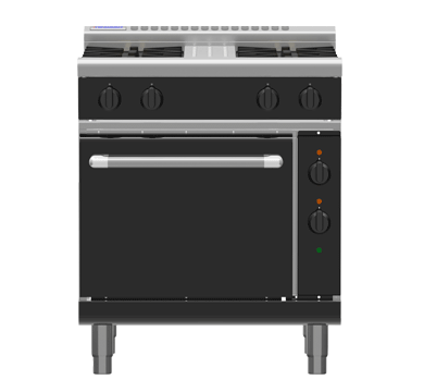 Waldorf Bold Rnb8510Ge 750Mm Gas Range Electric Static Oven