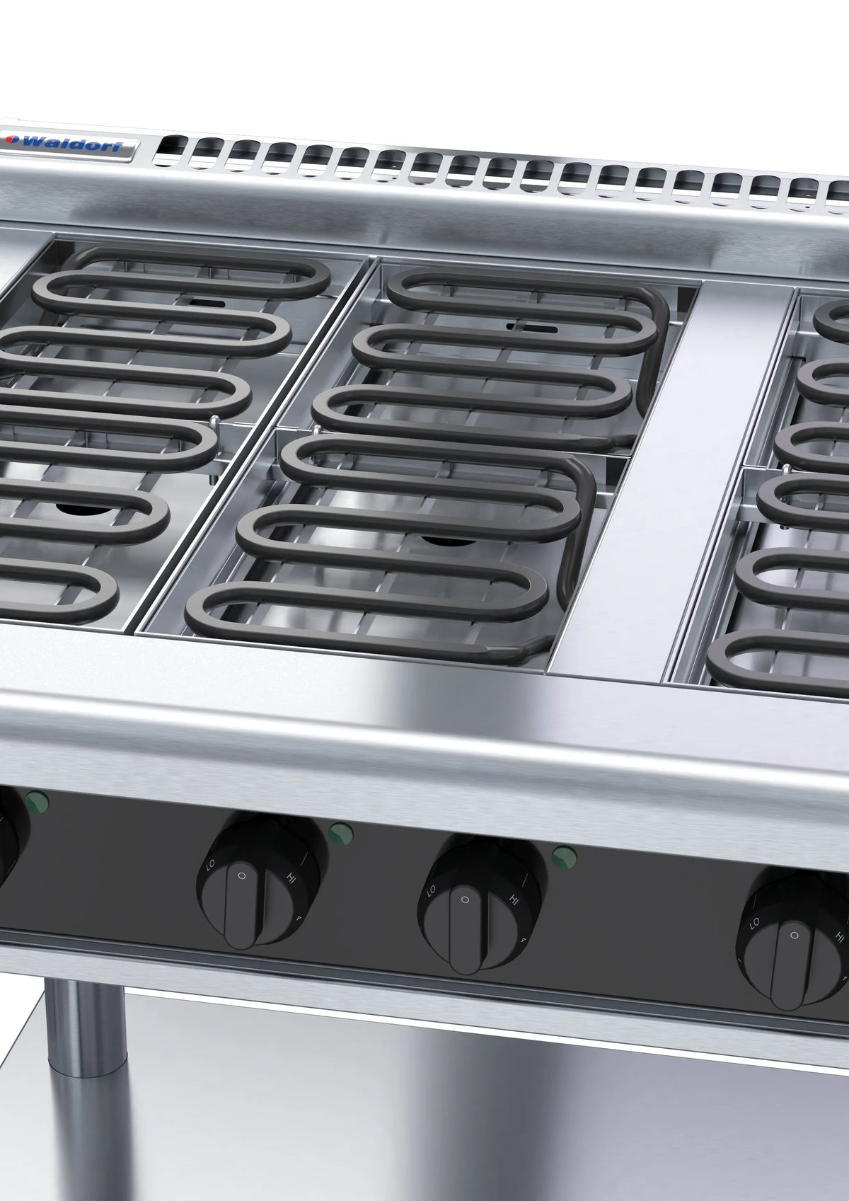 Waldorf Bold Rnlb8600E Ls 900Mm Electric Cooktop Low Back Version Leg Stand