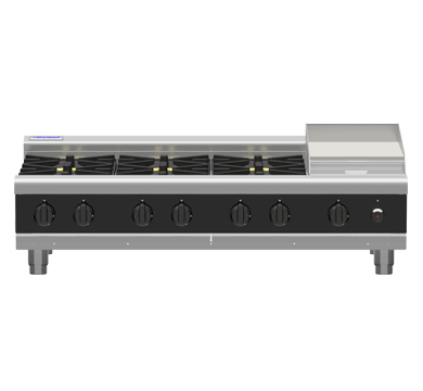 Waldorf Bold Rnb8800G B 1200Mm Gas Cooktop Bench Model