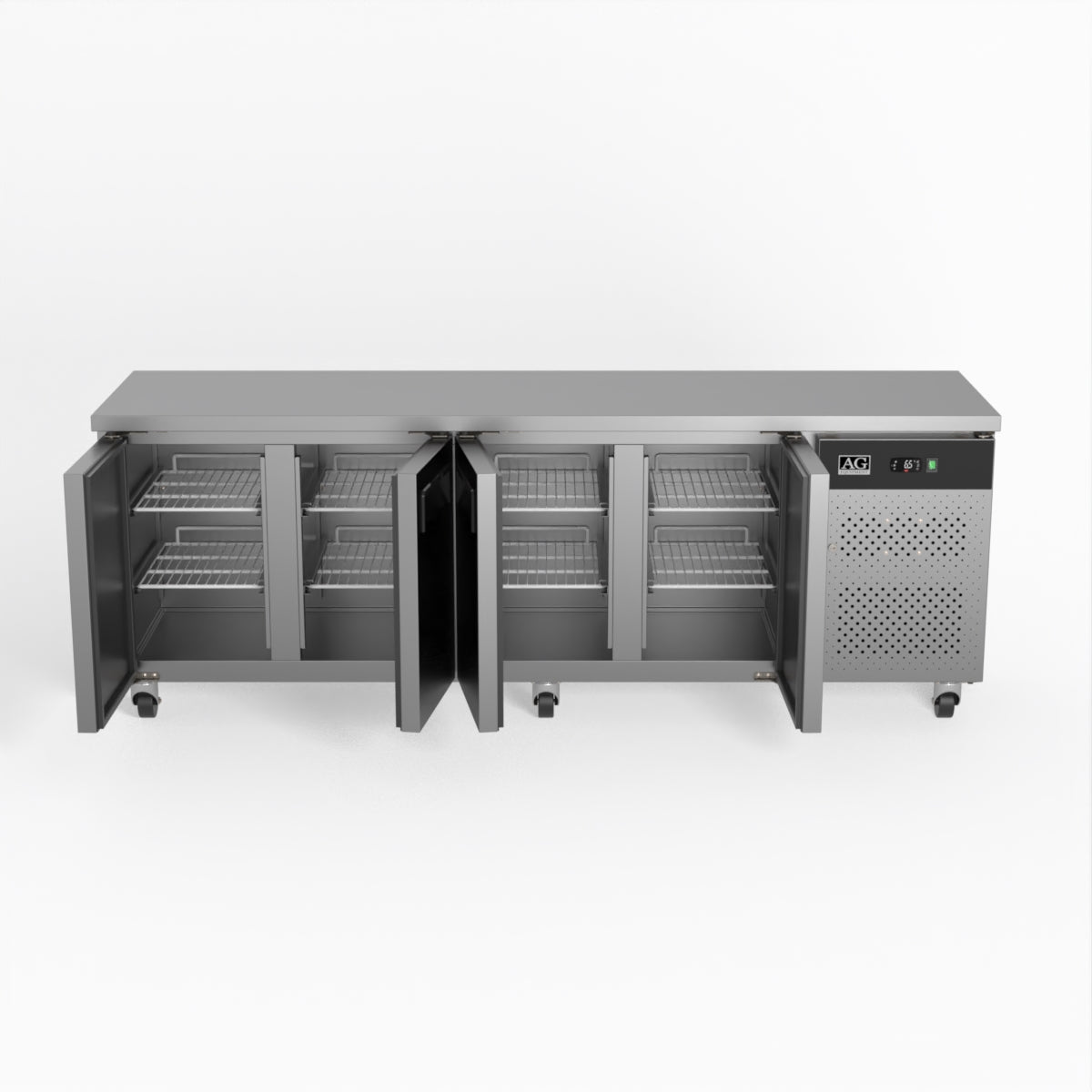 AG Commercial Four Door Worktop / Under Bench Fridge 600mm Depth SLX4100TN