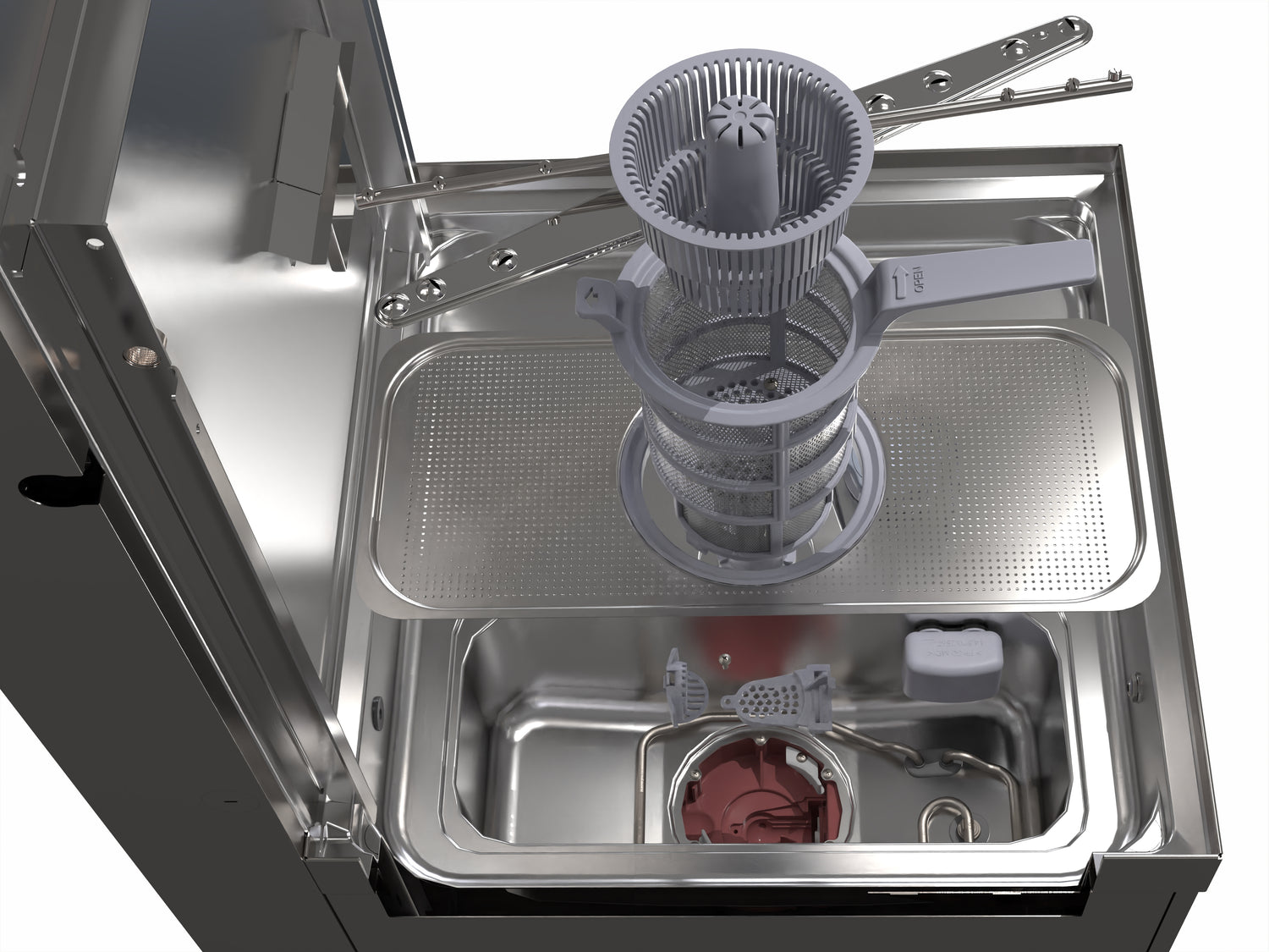 SMEG SPH615HAU SpecialLine fully insulated passthrough dishwasher with SHR - Steam Heat Recovery 9.7kW Three phase (7.0 kW optional) - 5/600x500 basket Electronic control- 6 cycles