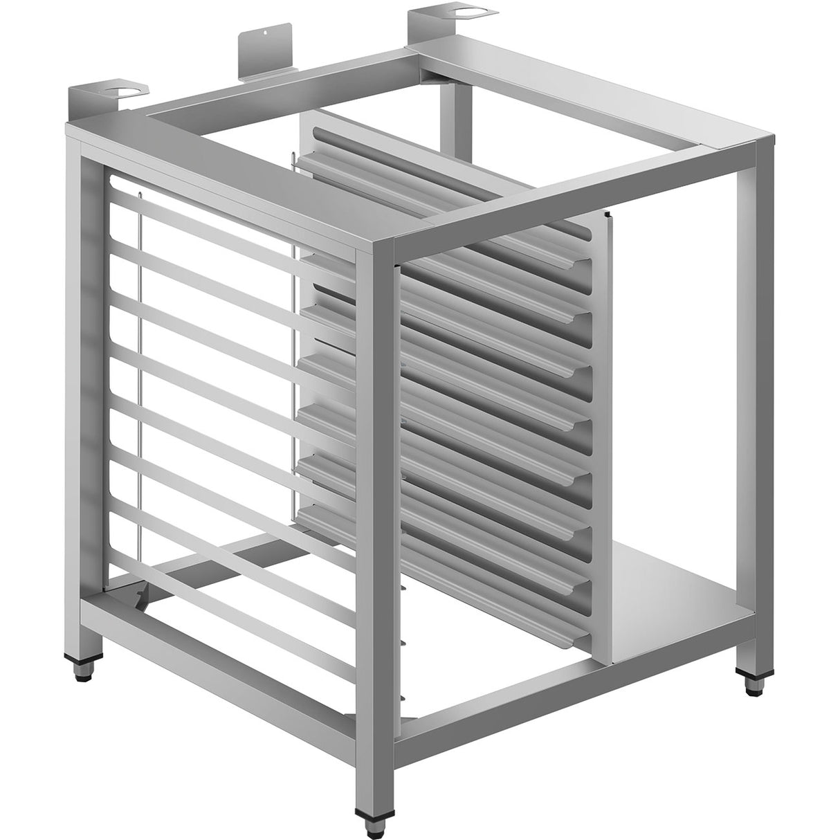 SMEG STDH Stainless steel oven stand with 8 tray supportsSuitable for SPO5 & SPO4 Series Ovens (single oven load)
