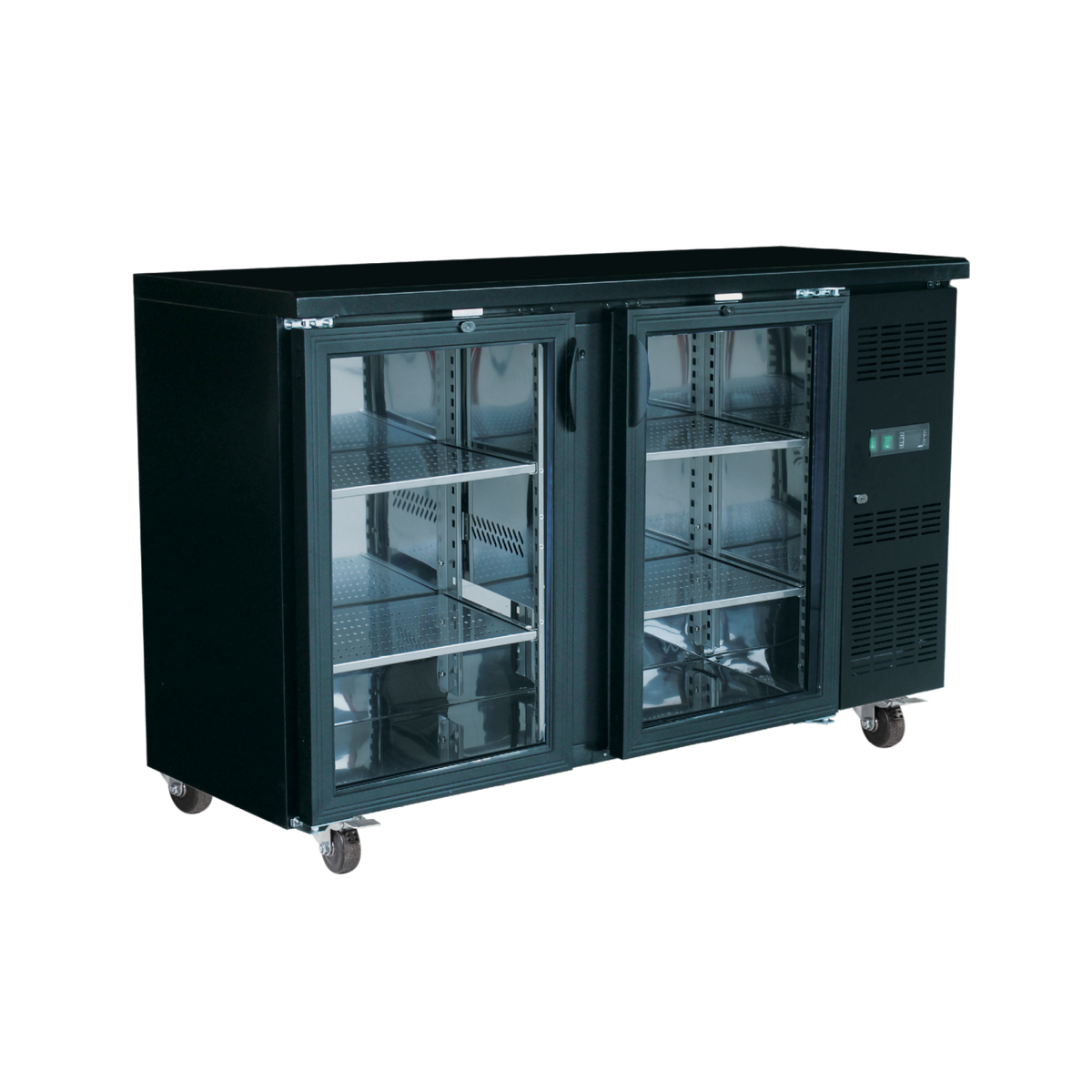 Exquisite Two Swing Doors Backbar Display Fridge - UBC380 - Whisk Hospitality