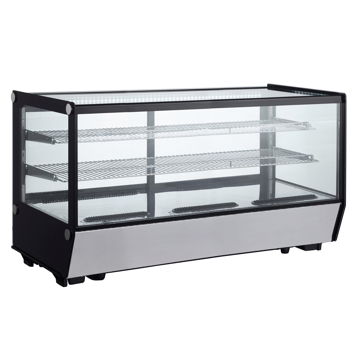 Verona 120R 202L Counter Top Refrigerated Display - Stainless Steel - Whisk Hospitality