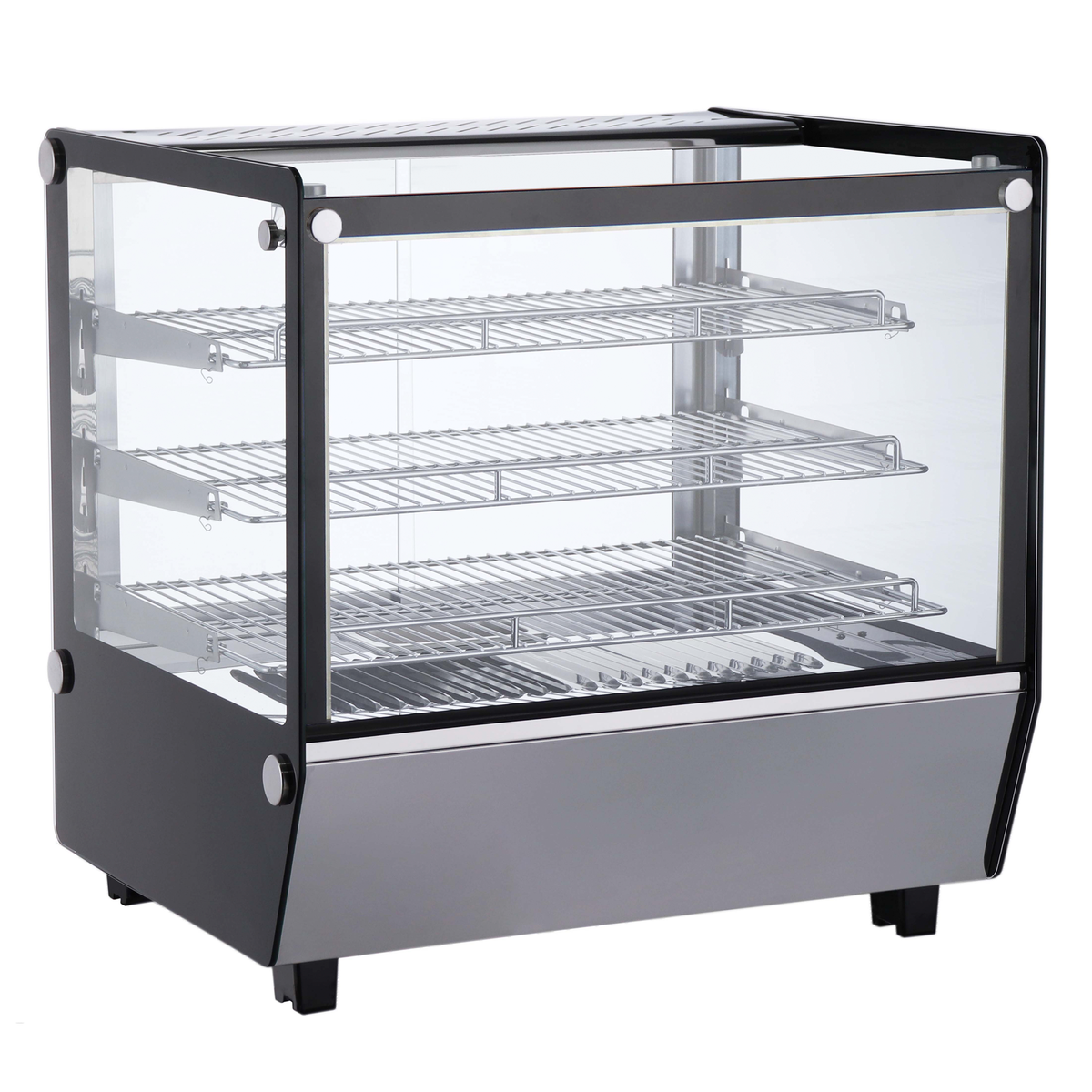 Verona 70H 120L Counter Top Heated Display - Stainless Steel - Whisk Hospitality
