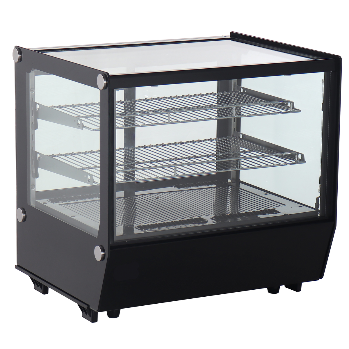 Verona 70R 120L Counter Top Refrigerated Display - Black - Whisk Hospitality