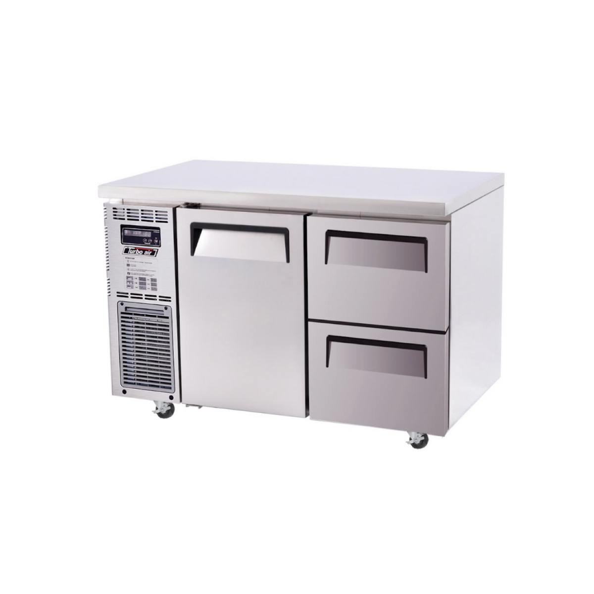 Turbo Air 1 Door 2 Drawer Undercounter Fridge 1200mm KUR12-2D-2-N - Whisk Hospitality - KUR12-2D-2-N