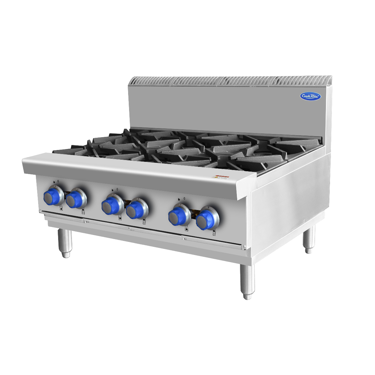 Cookrite OPEN 6 BURNER COOK TOPS LPG AT80G6B-C-LPG