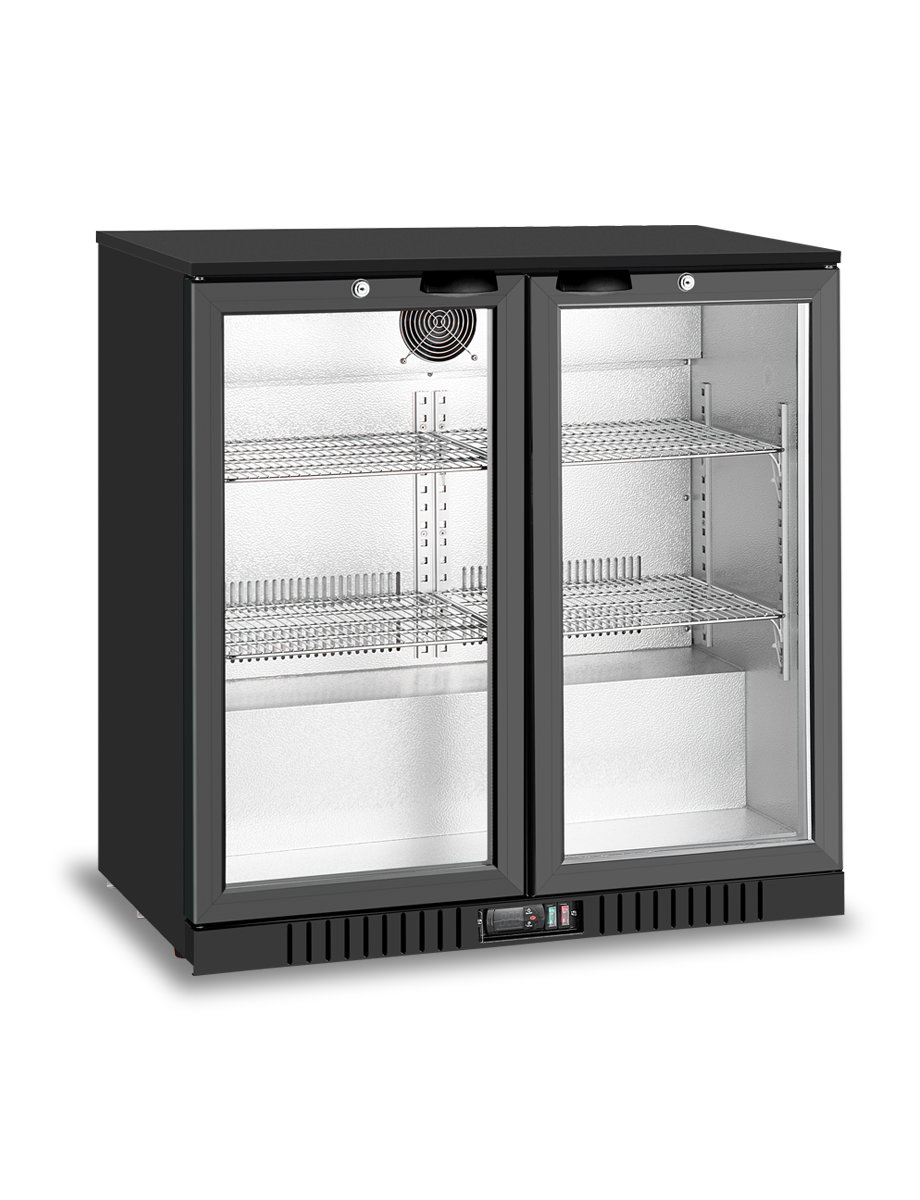 Atosa 2 swing doors back bar cooler