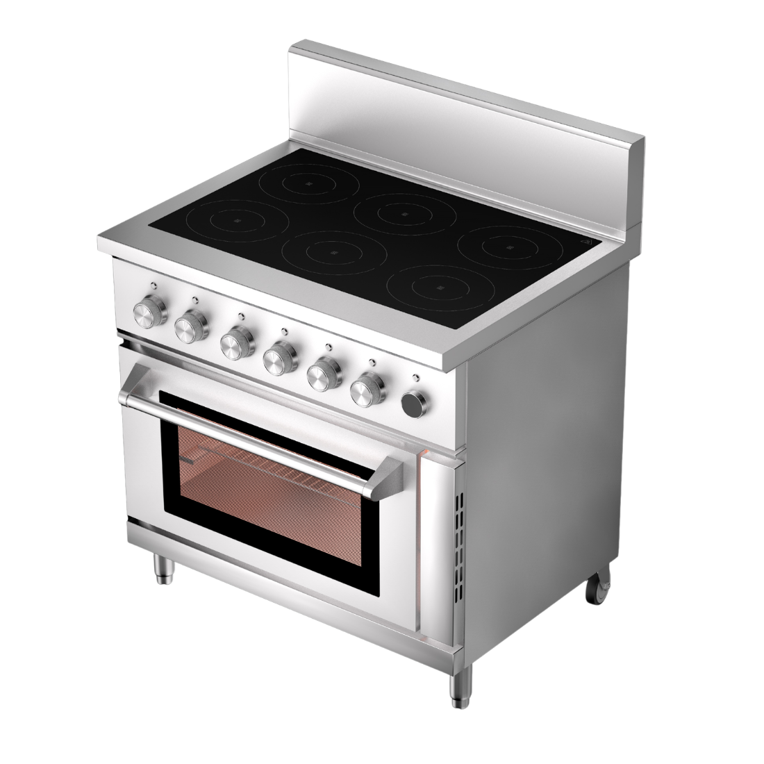 Brenner Volt 800 Series 6 Zones Induction Range with One Fan Forced Oven BREE8-900ICO - Whisk Hospitality - BREE8-900ICO