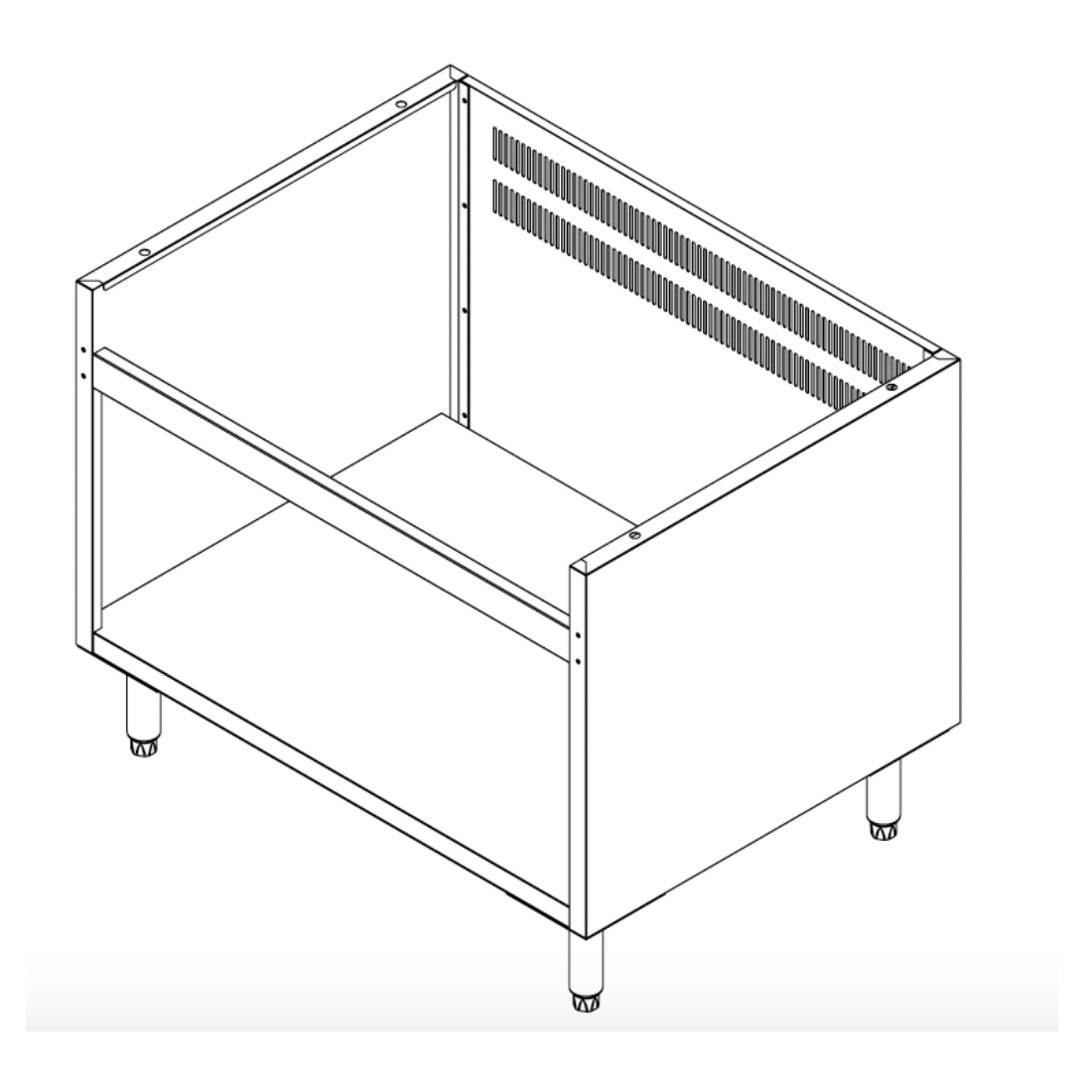 Brenner Forge 800 Series 900mm Width Stainless Steel Cabinet Stand BREG8-900E - Whisk Hospitality - BREG8-900E
