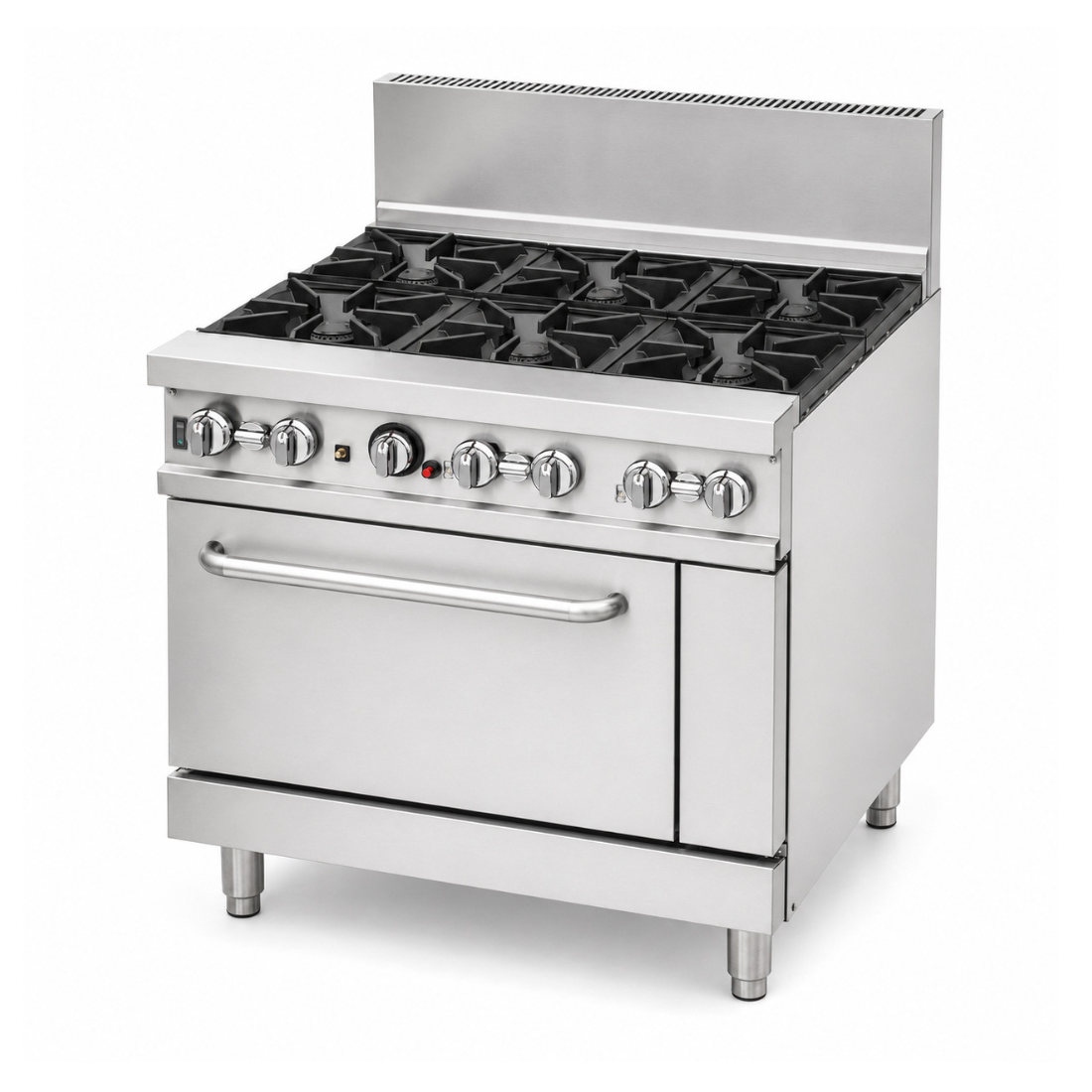 Brenner Forge 800 Series 6 Burners Gas Range with One Fan Forced Oven NG BREG8RO-900N - Whisk Hospitality - BREG8RO-900N