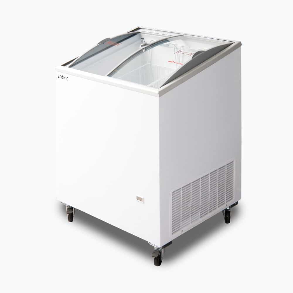 Bromic Display Chest Freezer - 176L - Curved Glass Top