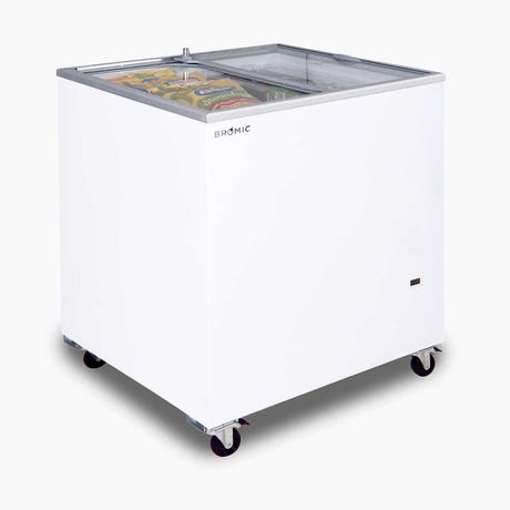 Bromic Display Chest Freezer - 191L - Flat Glass Top