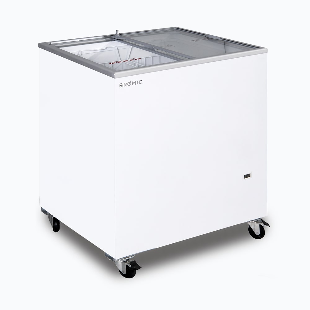Bromic Display Chest Freezer - 191L - Flat Glass Top