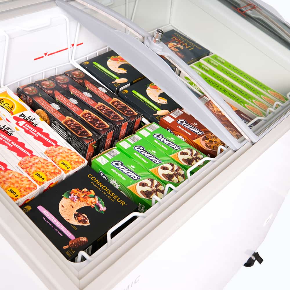 Bromic Display Chest Freezer - 264L - Curved Glass Top