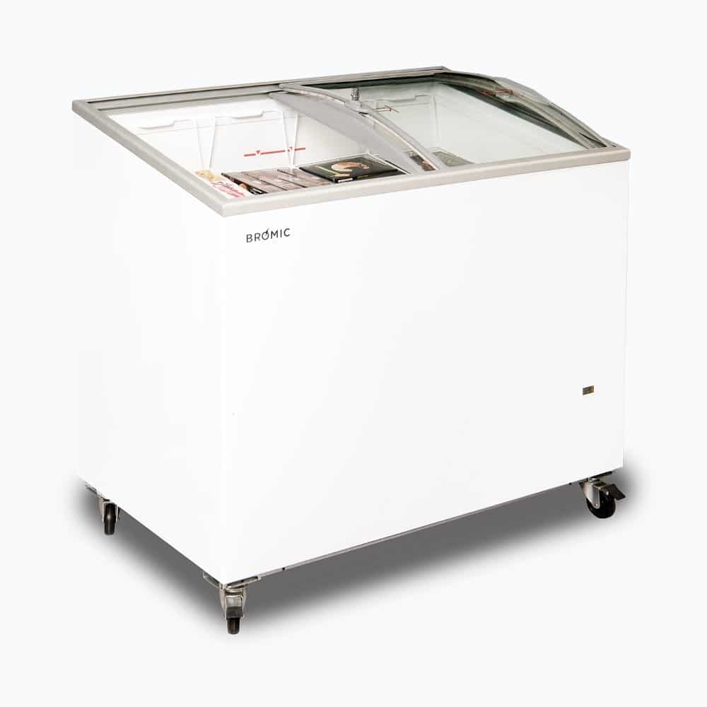 Bromic Display Chest Freezer - 264L - Curved Glass Top