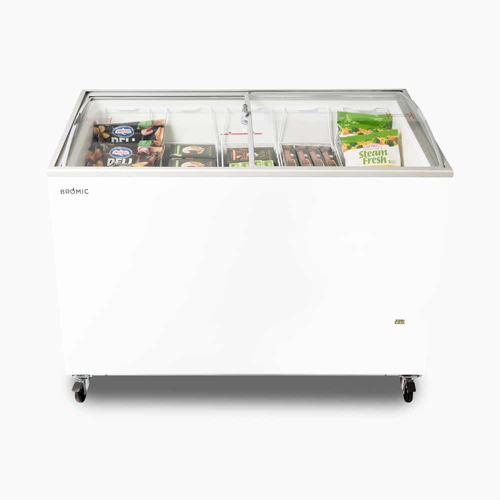 Bromic Display Chest Freezer - 352L - Curved Glass Top