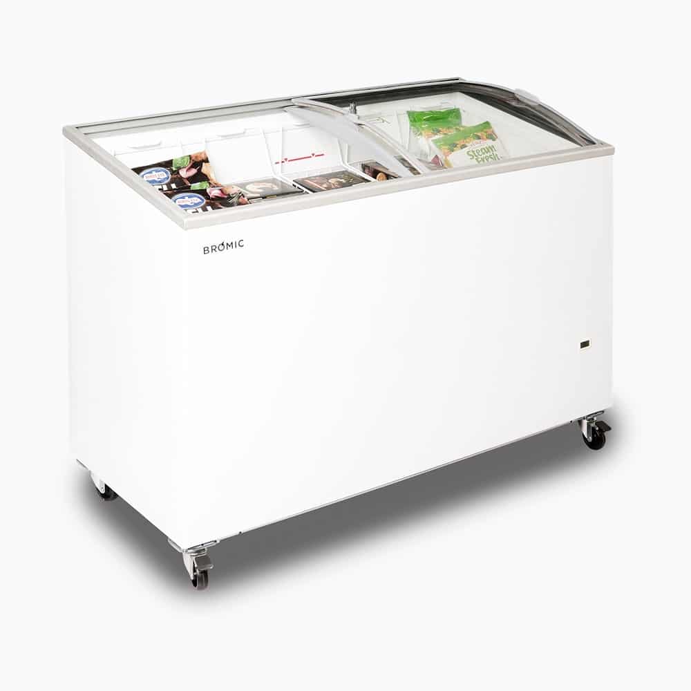 Bromic Display Chest Freezer - 352L - Curved Glass Top
