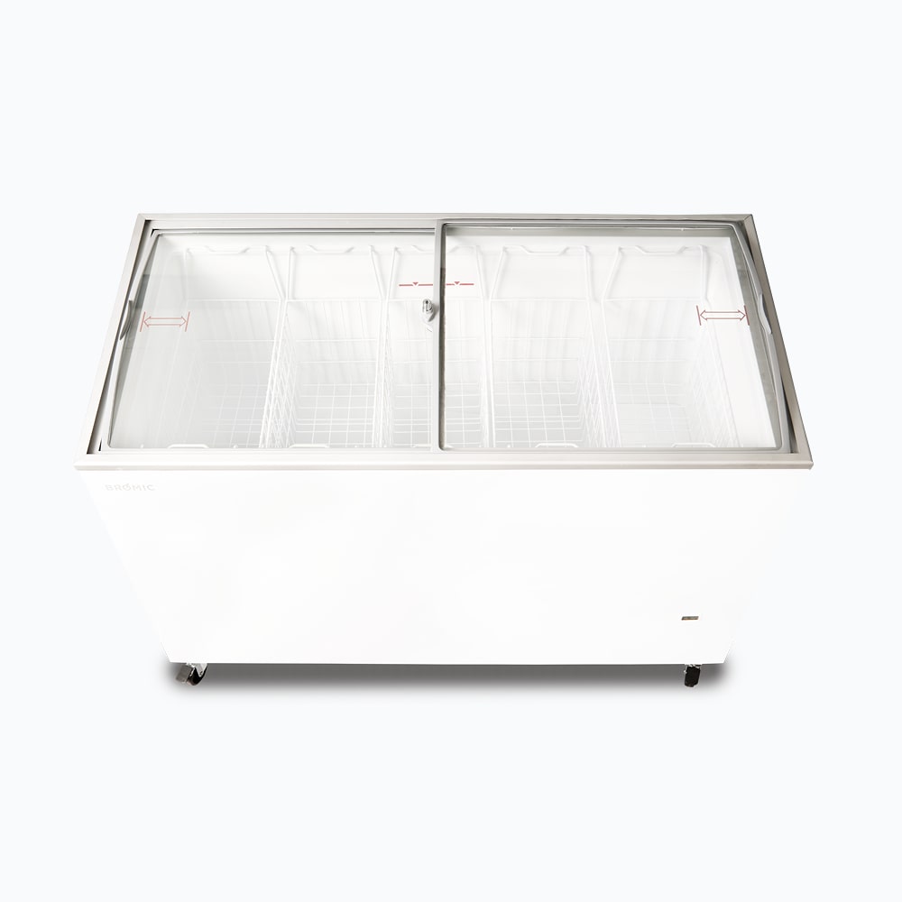 Bromic Display Chest Freezer - 352L - Curved Glass Top
