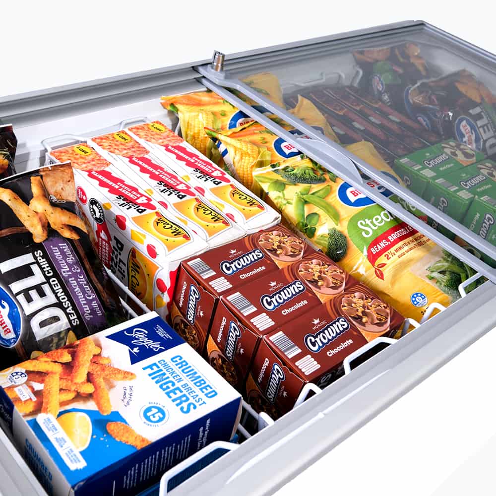 Bromic Display Chest Freezer - 401L - Flat Glass Top