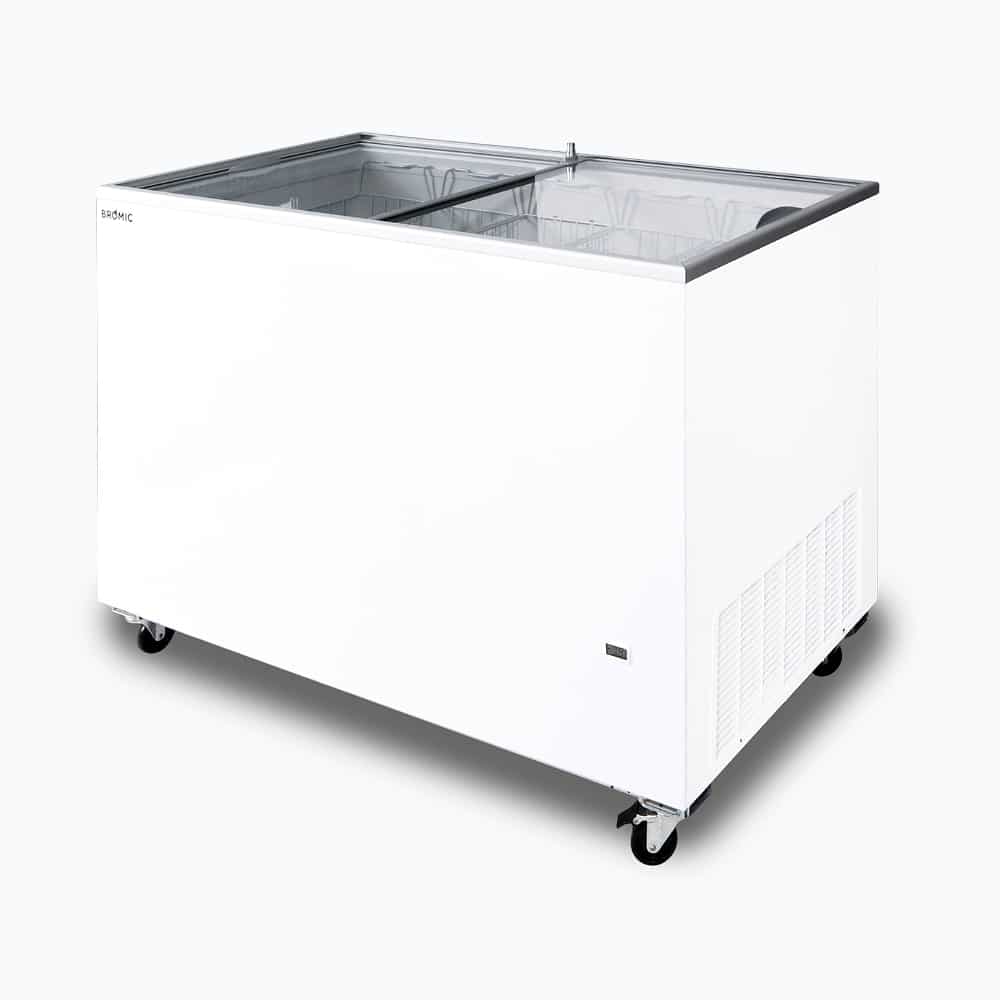 Bromic Display Chest Freezer - 401L - Flat Glass Top