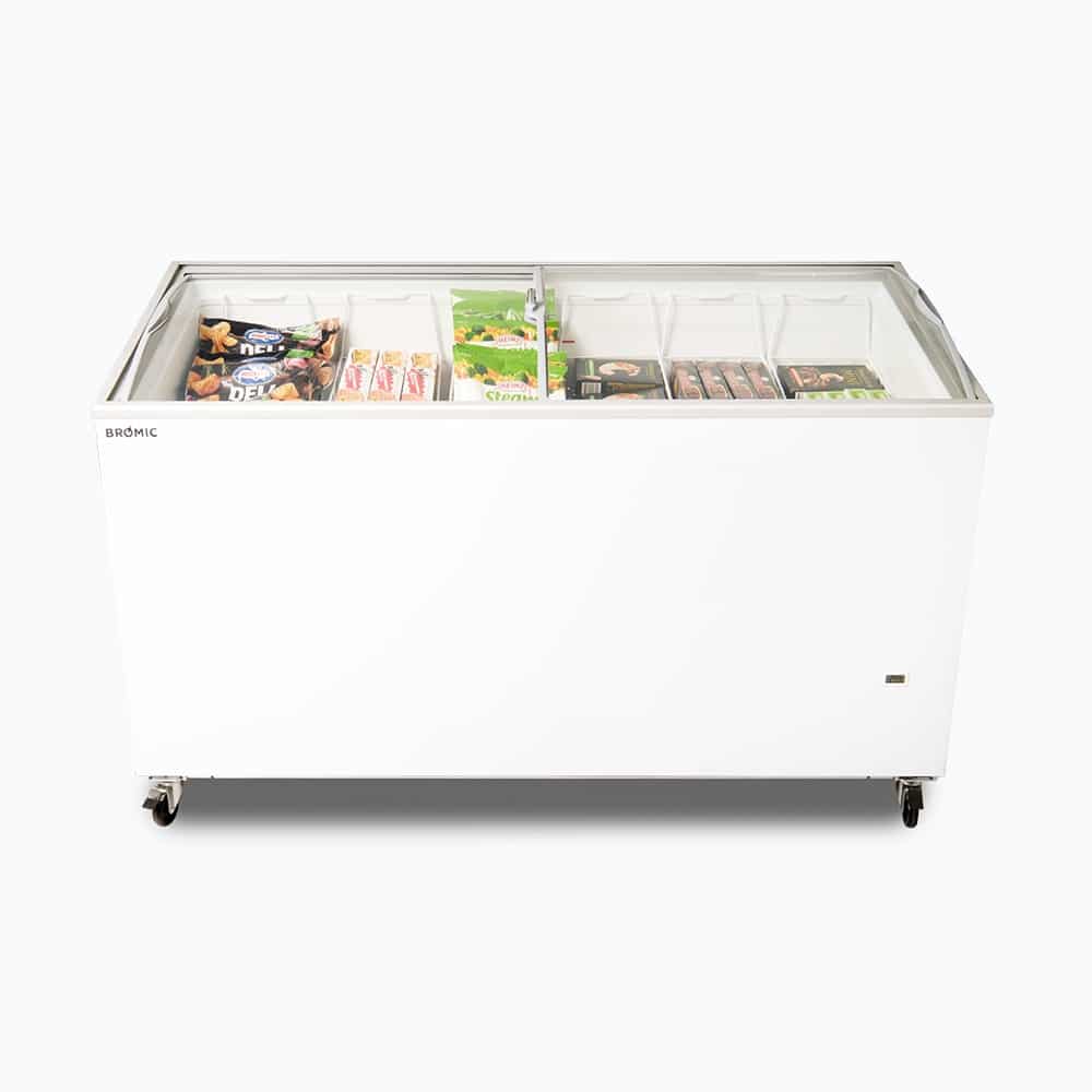 Bromic Display Chest Freezer - 427L - Curved Glass Top