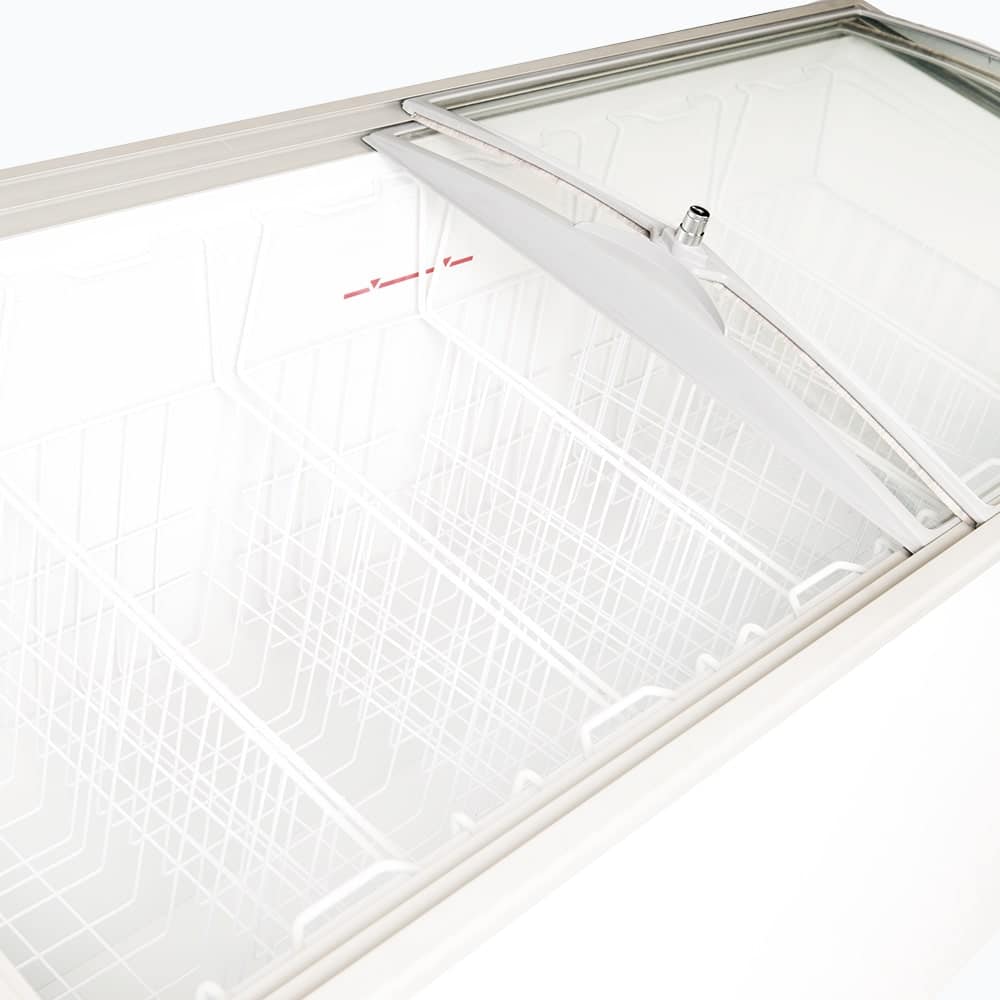 Bromic Display Chest Freezer - 427L - Curved Glass Top