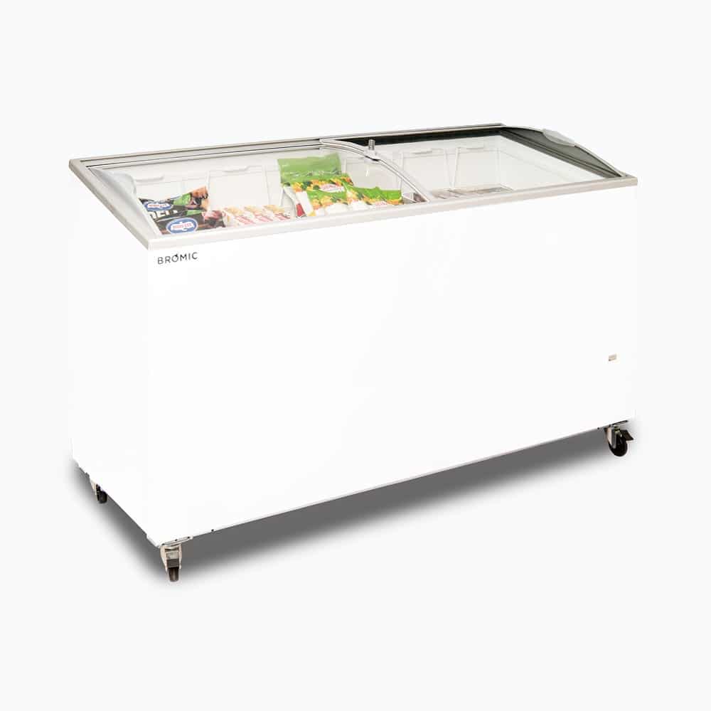 Bromic Display Chest Freezer - 427L - Curved Glass Top