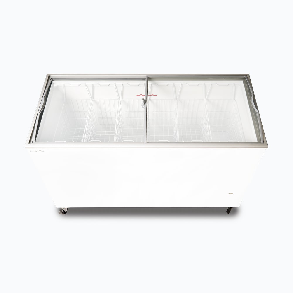 Bromic Display Chest Freezer - 427L - Curved Glass Top