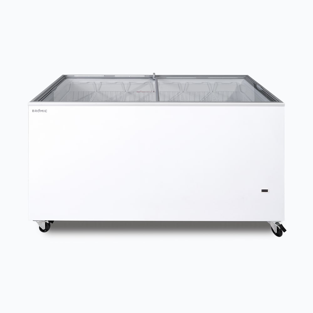 Bromic Display Chest Freezer - 491L - Flat Glass Top