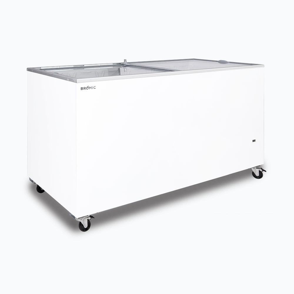 Bromic Display Chest Freezer - 491L - Flat Glass Top