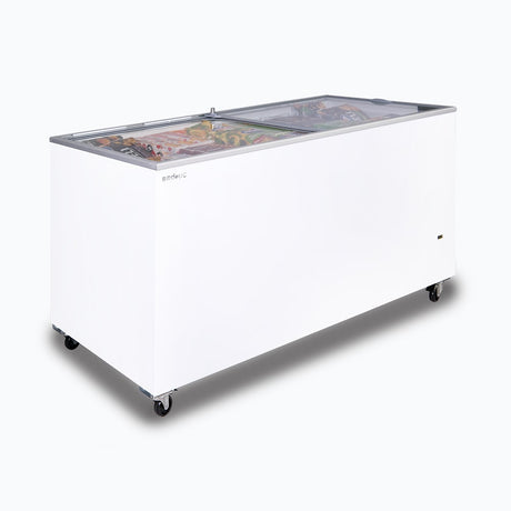 Bromic Display Chest Freezer - 491L - Flat Glass Top