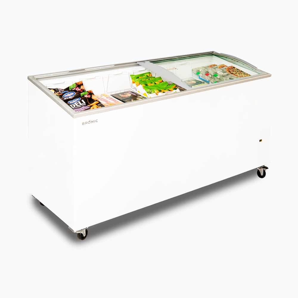 Bromic Display Chest Freezer - 555L - Curved Glass Top