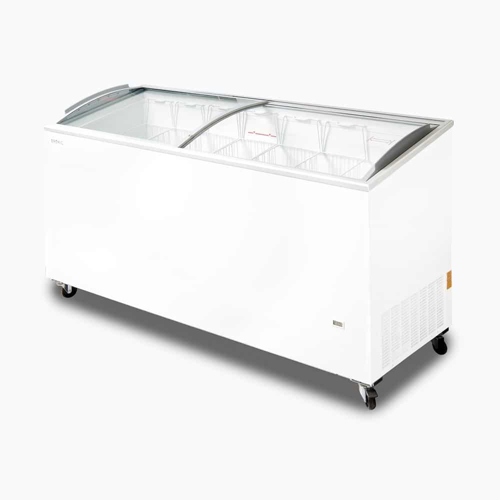 Bromic Display Chest Freezer - 555L - Curved Glass Top