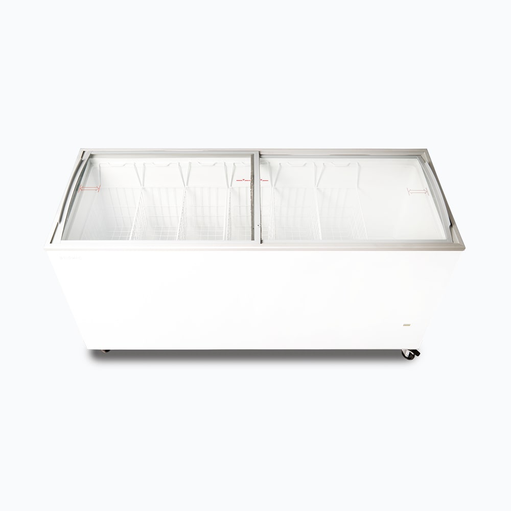Bromic Display Chest Freezer - 555L - Curved Glass Top
