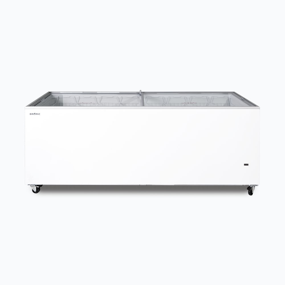 Bromic Display Chest Freezer - 670L - Flat Glass Top