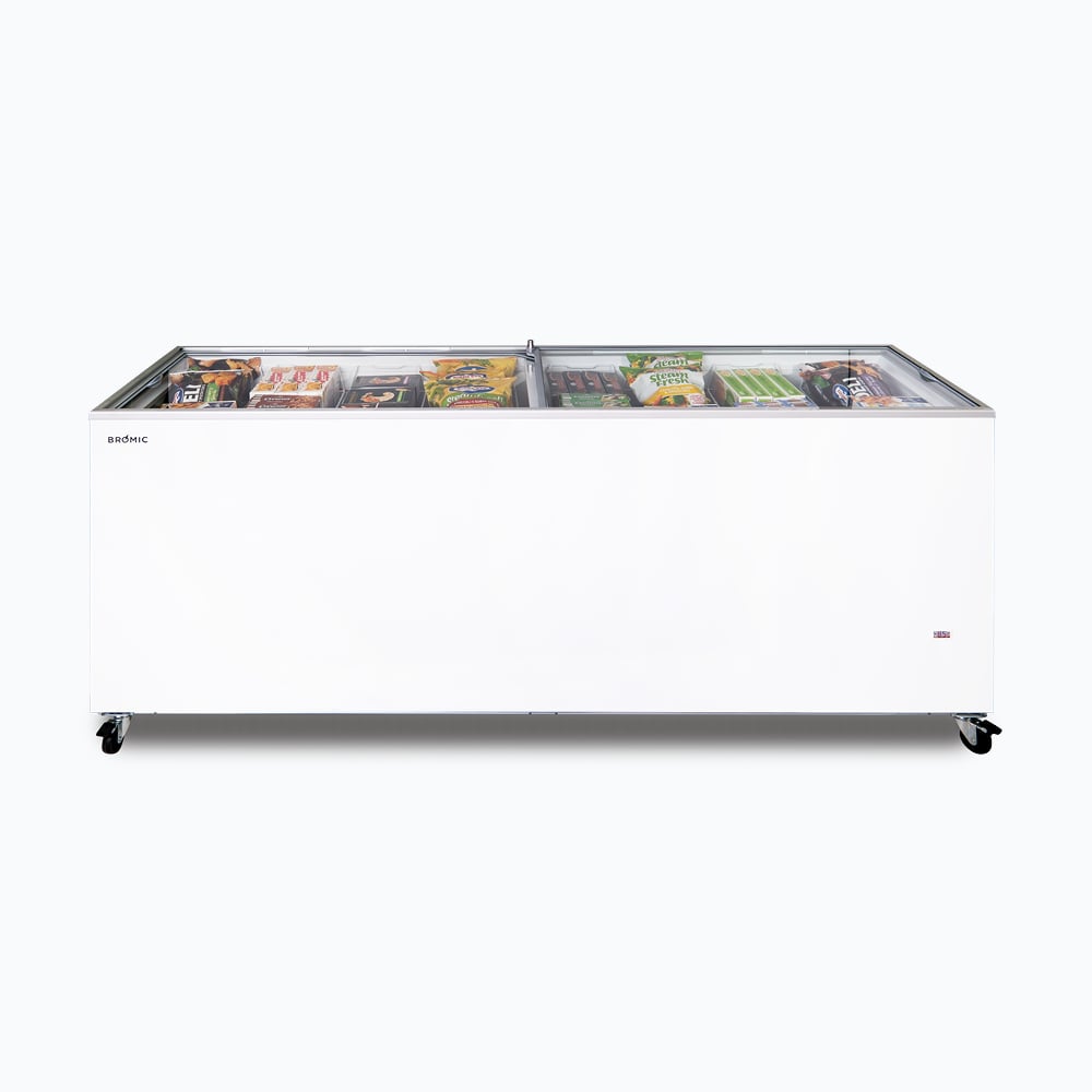 Bromic Display Chest Freezer - 670L - Flat Glass Top