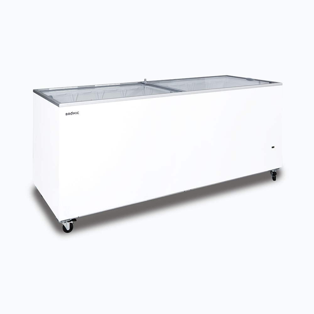 Bromic Display Chest Freezer - 670L - Flat Glass Top